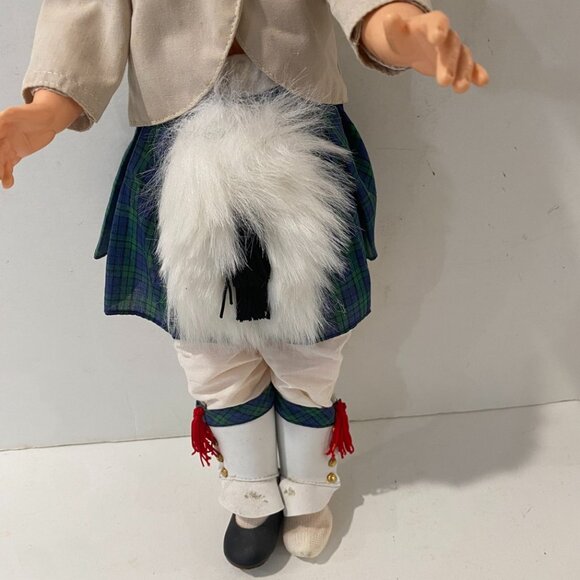 Vintage Allied Shirley Temple Doll Scottish Outfit Movable Arms Legs Sleep Eyes - Picture 2 of 12